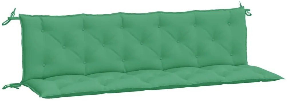 2 db zöld oxford szövet kerti padpárna 180 x 50 x 7 cm
