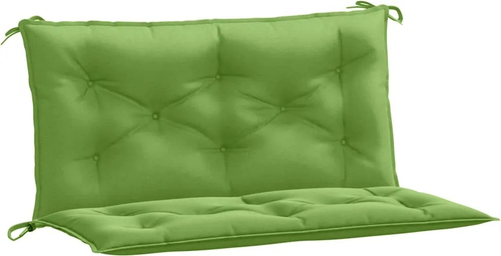 vidaXL 2 db melange zöld szövet kerti pad párna 100 x 50 x 7 cm