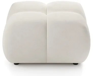 Kárpitozott puff ALMADA 72x72 cm bézs