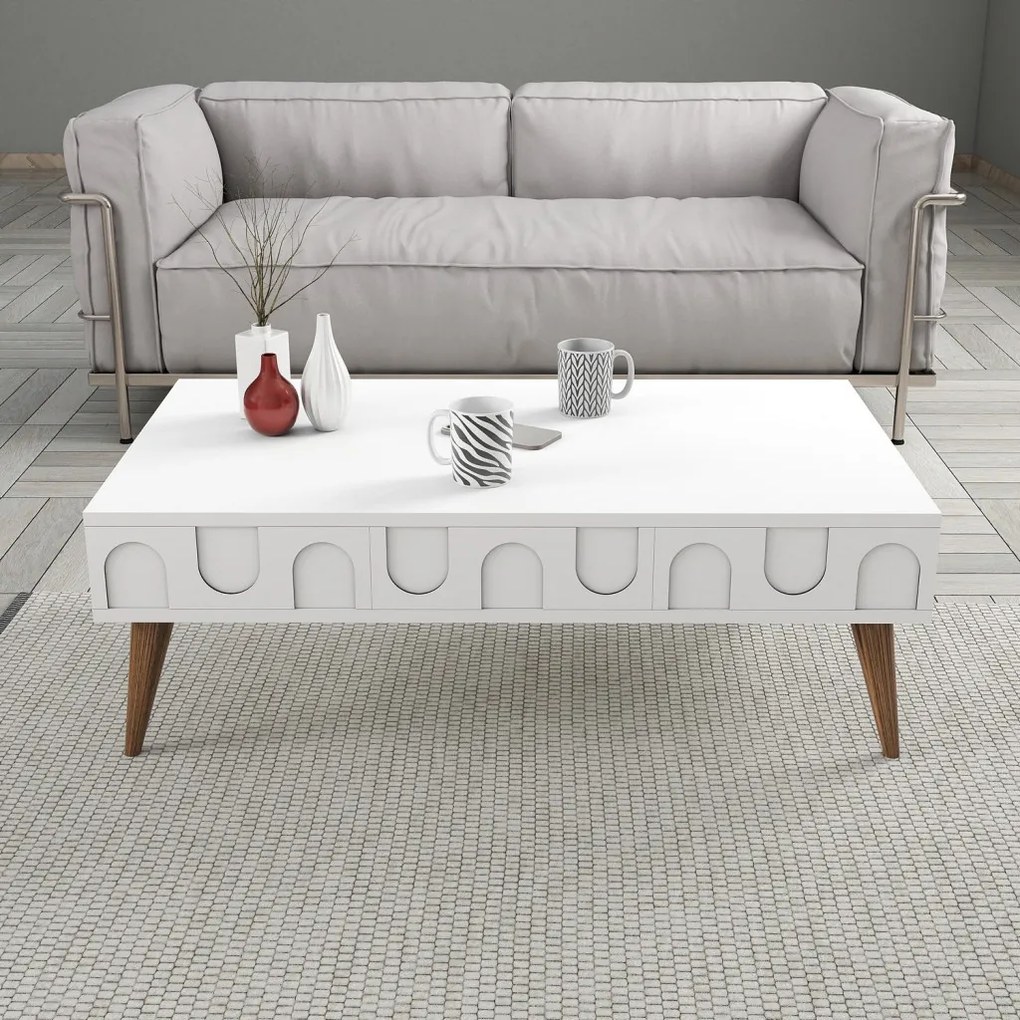 Lyon 34 - White, Walnut