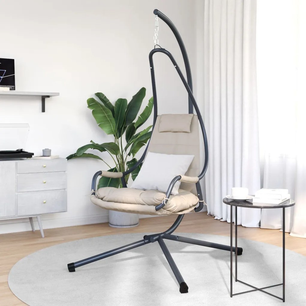 Függő tojás szék Tópszínű 94 x 107 x 196.5 cm Acél