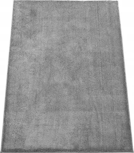 Szőnyeg 200x290 Shaggy Szürke Plüss Puha Hálószoba Nappali Egyszínű