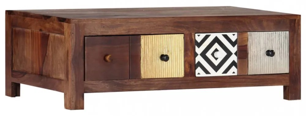 tömör akácfából dohányzóasztal 90 x 50 x 30 cm