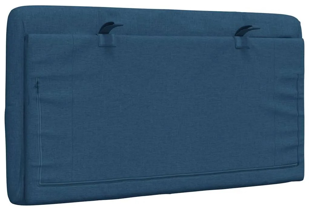 kék szövet fejtámla párna 90 cm