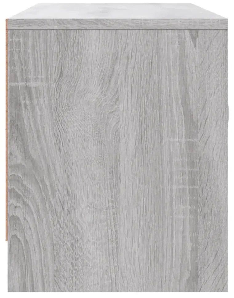 szürke sonoma színű szerelt fa TV-szekrény 102x30x37,5 cm