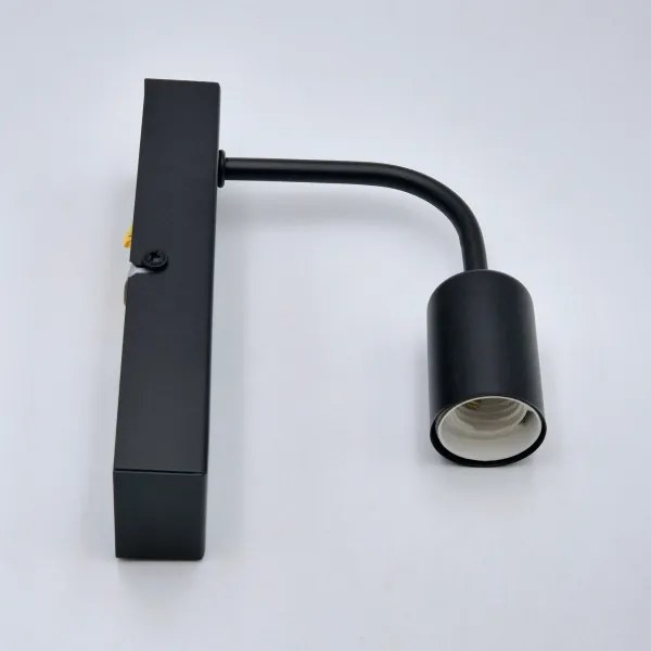 Fali lámpa ASTRID 1xE27/60W/230V matt fekete