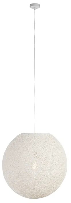 Rusztikus lógólámpa fehér 60 cm - Corda