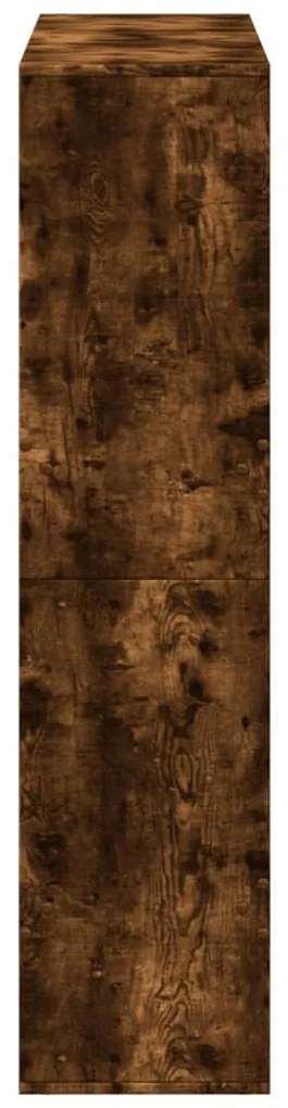 füstös tölgy színű szerelt fa könyvespolc 100 x 33 x 135 cm
