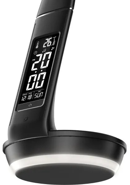 Retlux-LED Dimmelhető lámpa vezeték nélküli újratölthető Qi-vel és kijelzővel LED/6W/230V 3000/4000/6000K