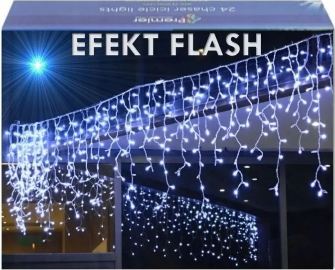 Jégcsap Függöny 500 Led Lámpa Flash Wew/zew Dekoratív Fehér Hideg