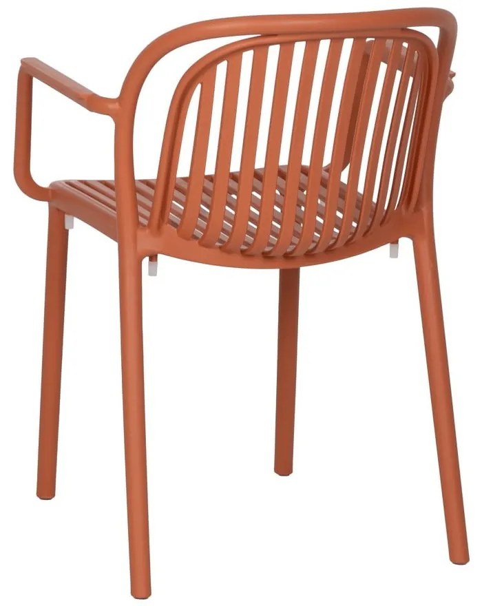 Terrakotta színű műanyag étkezőszék Alia – Ixia