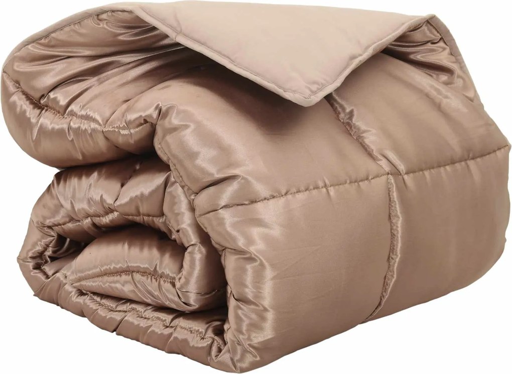 vidaXL Téli takaró Arany 200 x 140 cm Satin és Mikroszálas