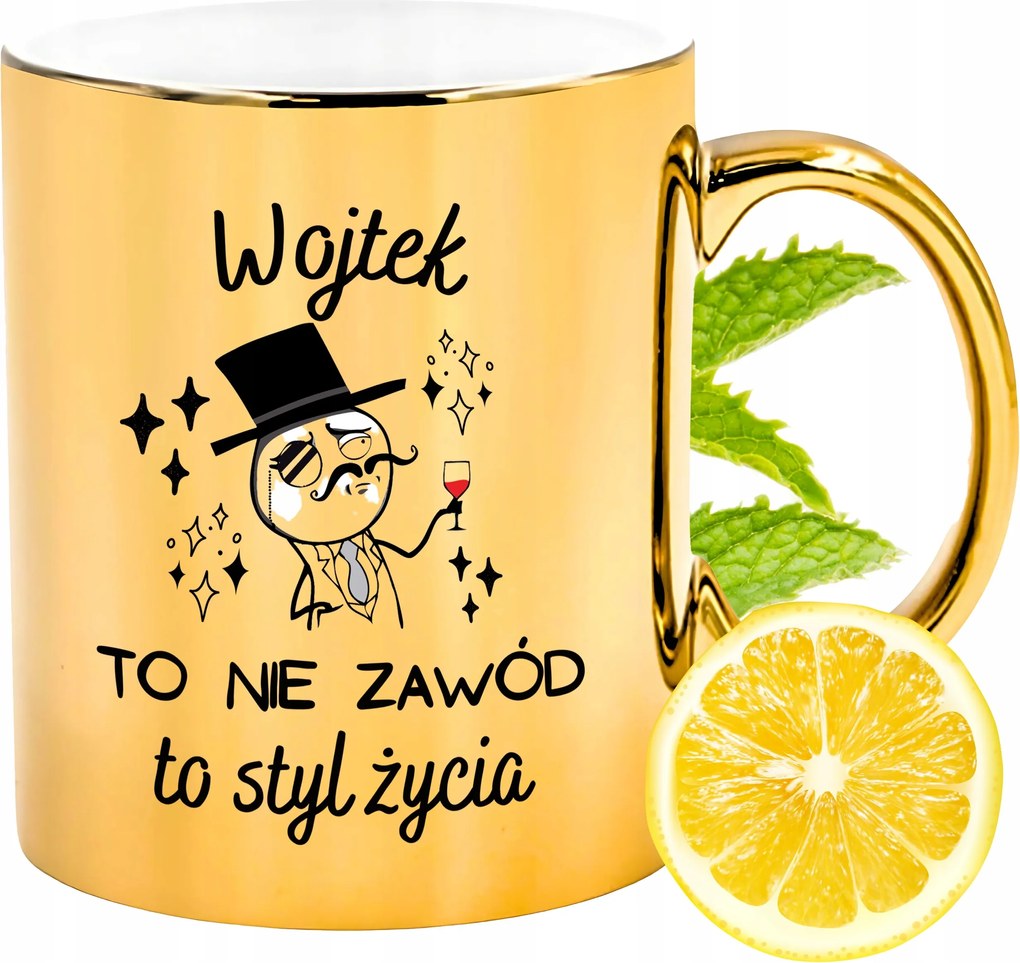 Prémium Arany Csillogó Bögre Katica Ajándék Nyomtatott Fotóval