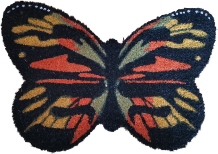 Pillangó alakú kókuszrost lábtörlő 60 X 40