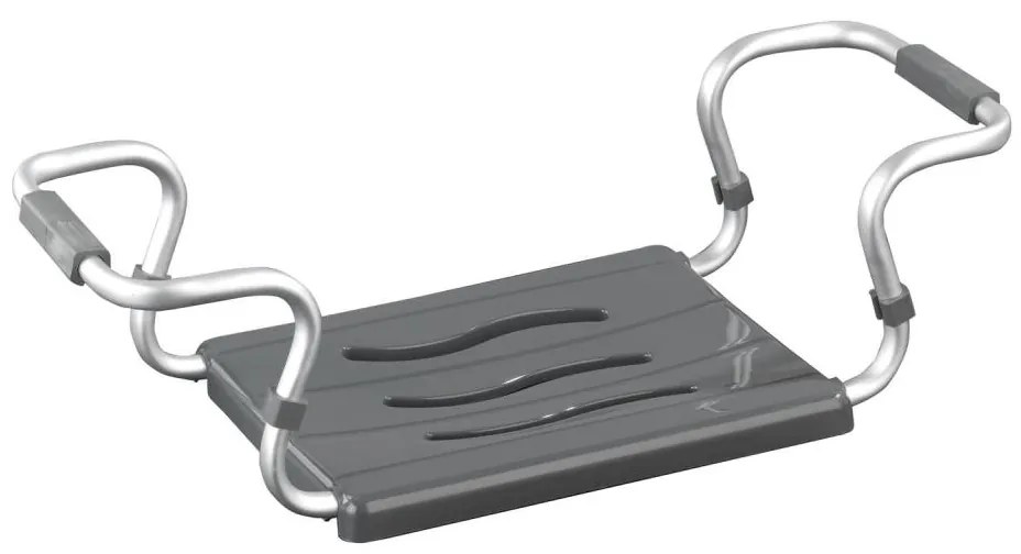 WENKO 73392500-Fürdőbiztonsági ülőke 26x18 cm ezüst/antracit