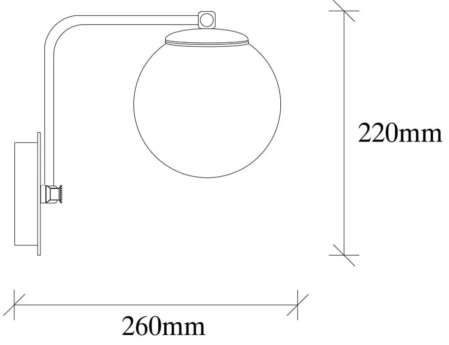 Aranyszínű fali lámpa ø 15 cm Daisy – Opviq lights