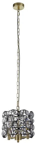 Searchlight 59811-2BSB - Csillár láncon IRIS 2xE14/60W/230V réz