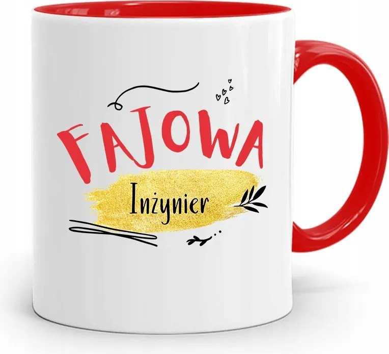 Mérnöknek Piros Ajándék Bögre fényképes nyomtatással