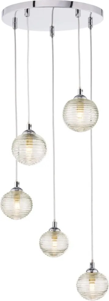Dar Lighting Federico FED0550-08 Függőlámpa 5x25w/g9 ip20