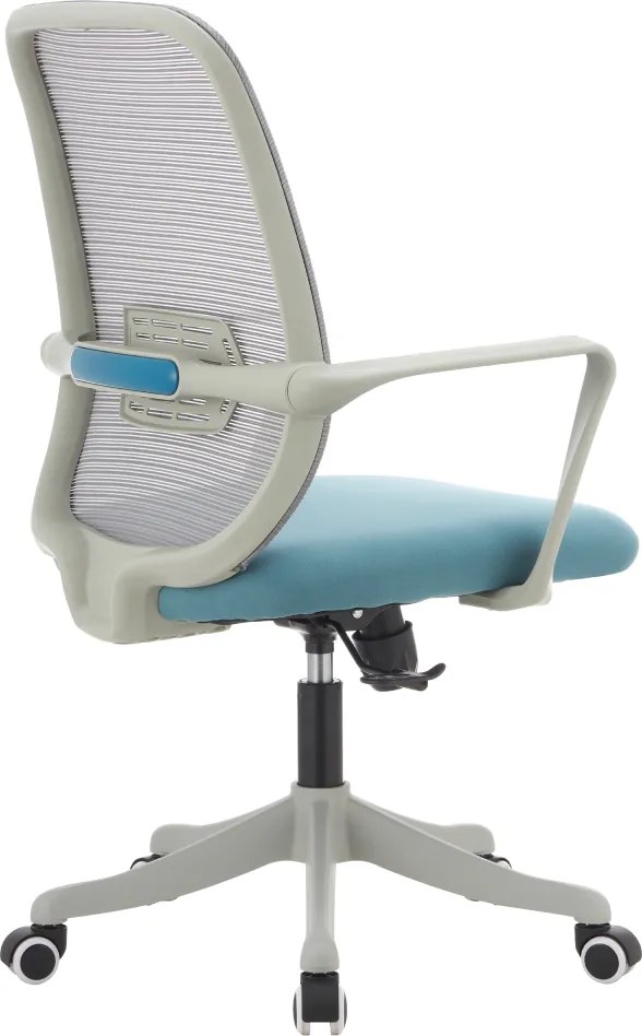 Irodai szék, szürke/kék, DERVIN
