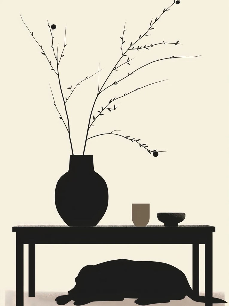 Poszter 15x20cm Pihenj Psino