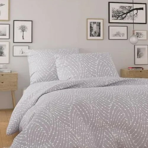 Qualitytex Pamut ágynemű Nordic Astra szürke