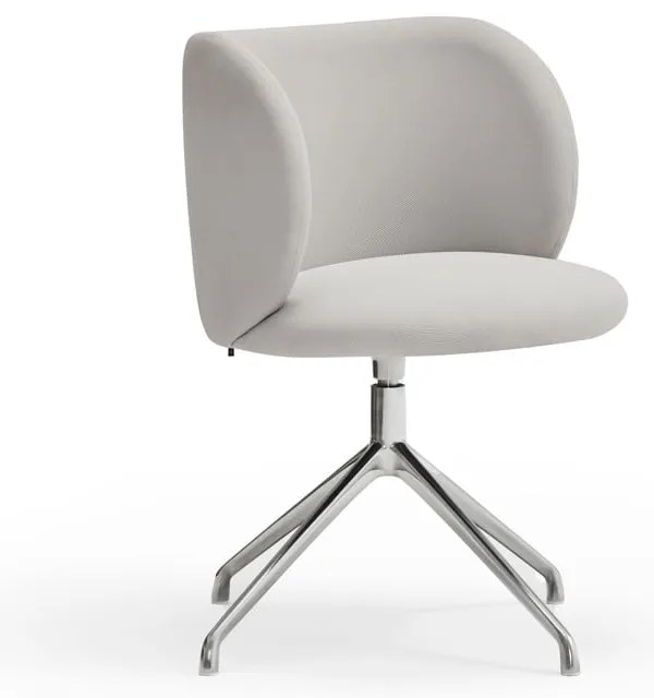 Világosszürke kárpitozott étkezőfotel Mogi – Teulat