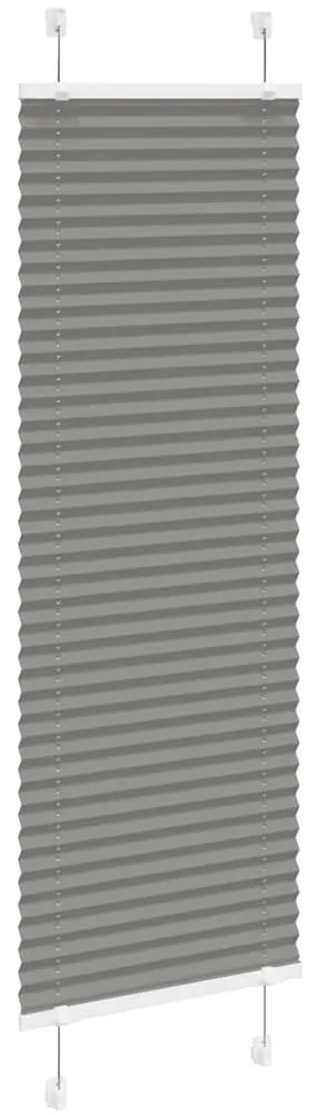 pliszírozott redőny antracit 45x100 cm szövetszélesség 44,4 cm