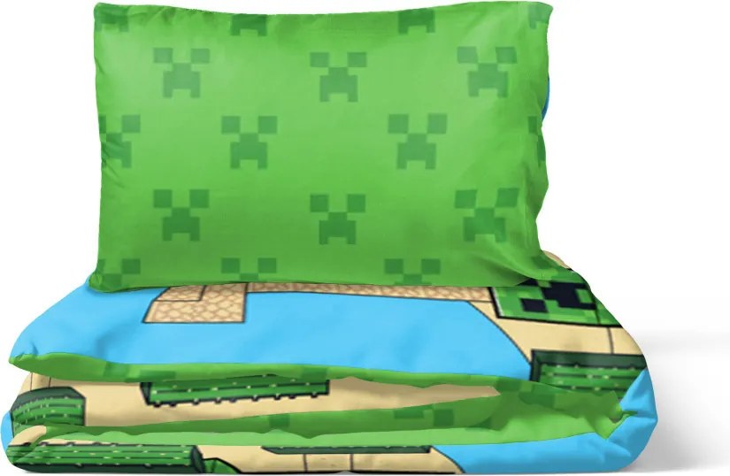 Minecraft Sand Castles ágyneműhuzat 140×200cm, 70×90 cm