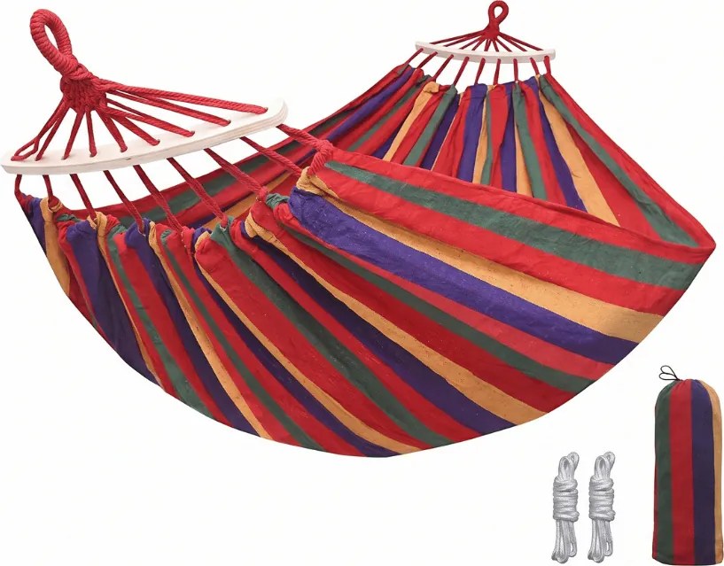 Függőágy ZENVIO COMFORT 200x80 cm, piros + ingyenes táska