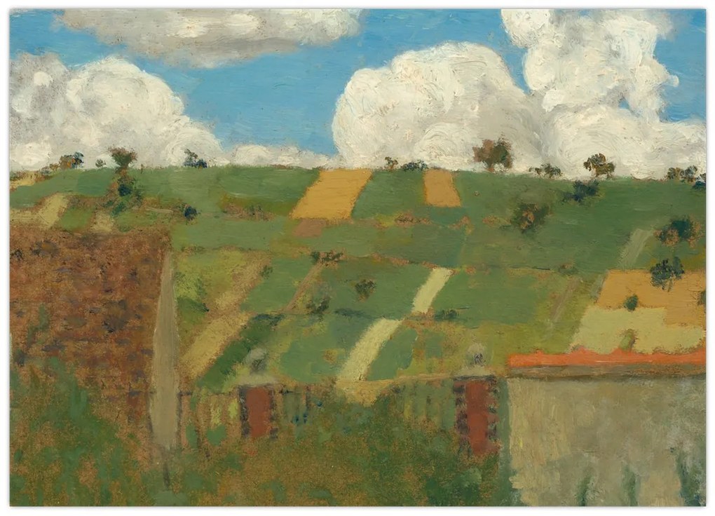 Üveg kép - Edouard Vuillard, Landscape of the Ile de France, reprodukciók (70x50 cm)