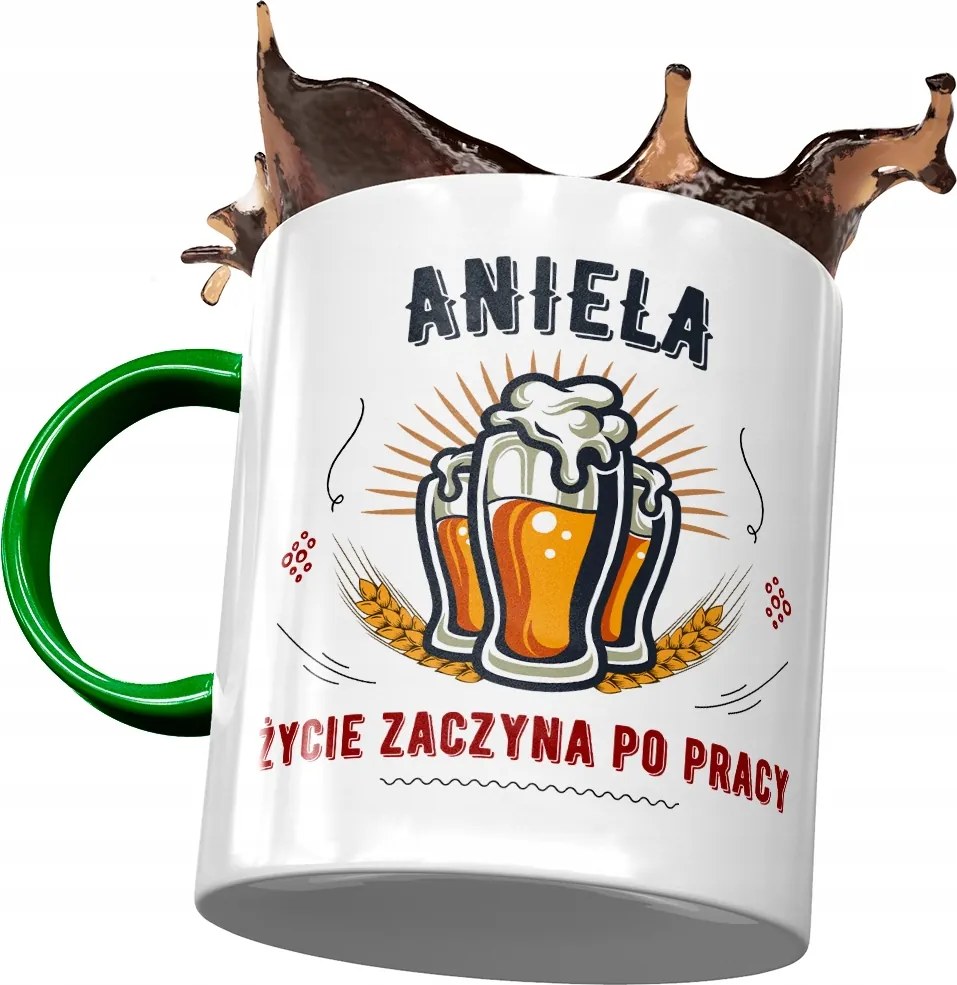 Zöld Bögre Angyalbarátoknak Ajándék Nyomtatott Fotóval