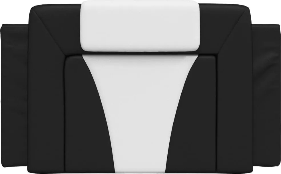 fekete és fehér műbőr fejtámla párna Viana 80 cm