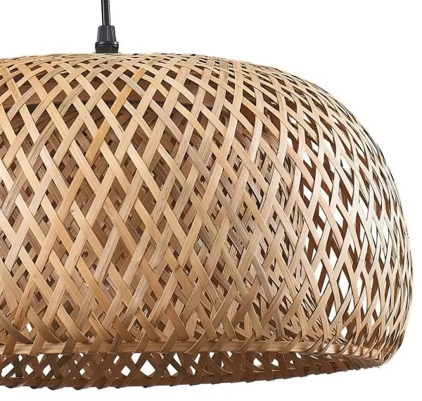 Csillár zsinóron KORFU 1xE27/20W/230V átm. 38 cm bambusz