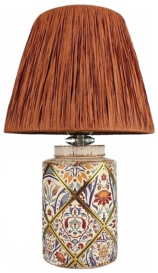 Asztali lámpa RAMZES 1xE27/40W/230V raffia