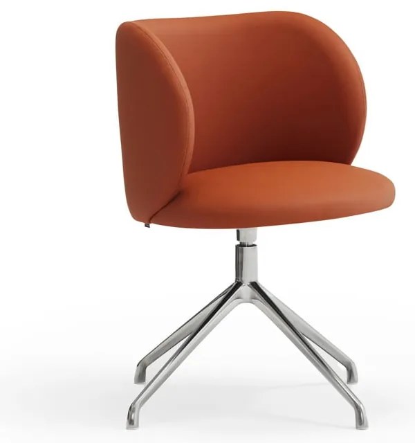 Narancssárga kárpitozott étkezőfotel Mogi – Teulat