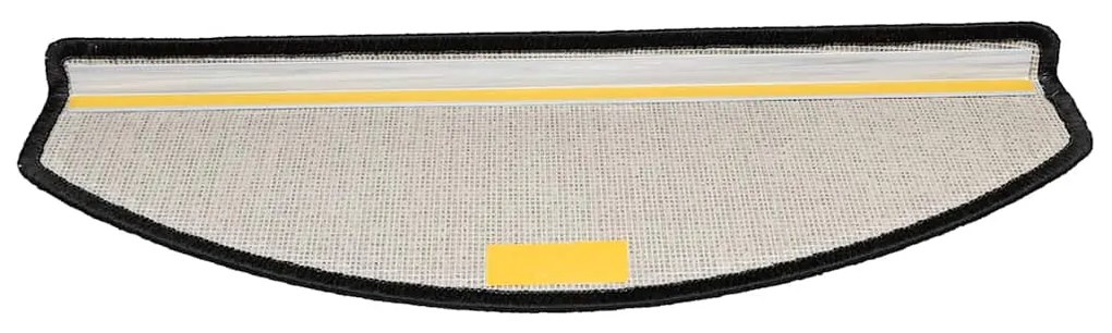 20 db antracitszürke félkör alakú lépcsőszőnyegek 65 x 24 x 4 cm