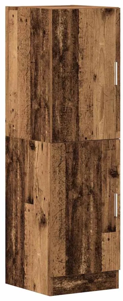 antik fa színű szerelt fa konyhaszekrény 38 x 41,5 x 131,5 cm