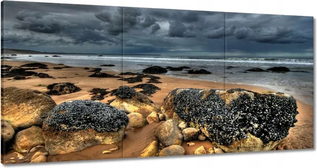 Vászonkép 180x90 Kő tengerpart Tenger
