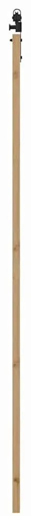 Egyszerű Csúszó Ajtó Barna 83 x 232 cm Fa és fém