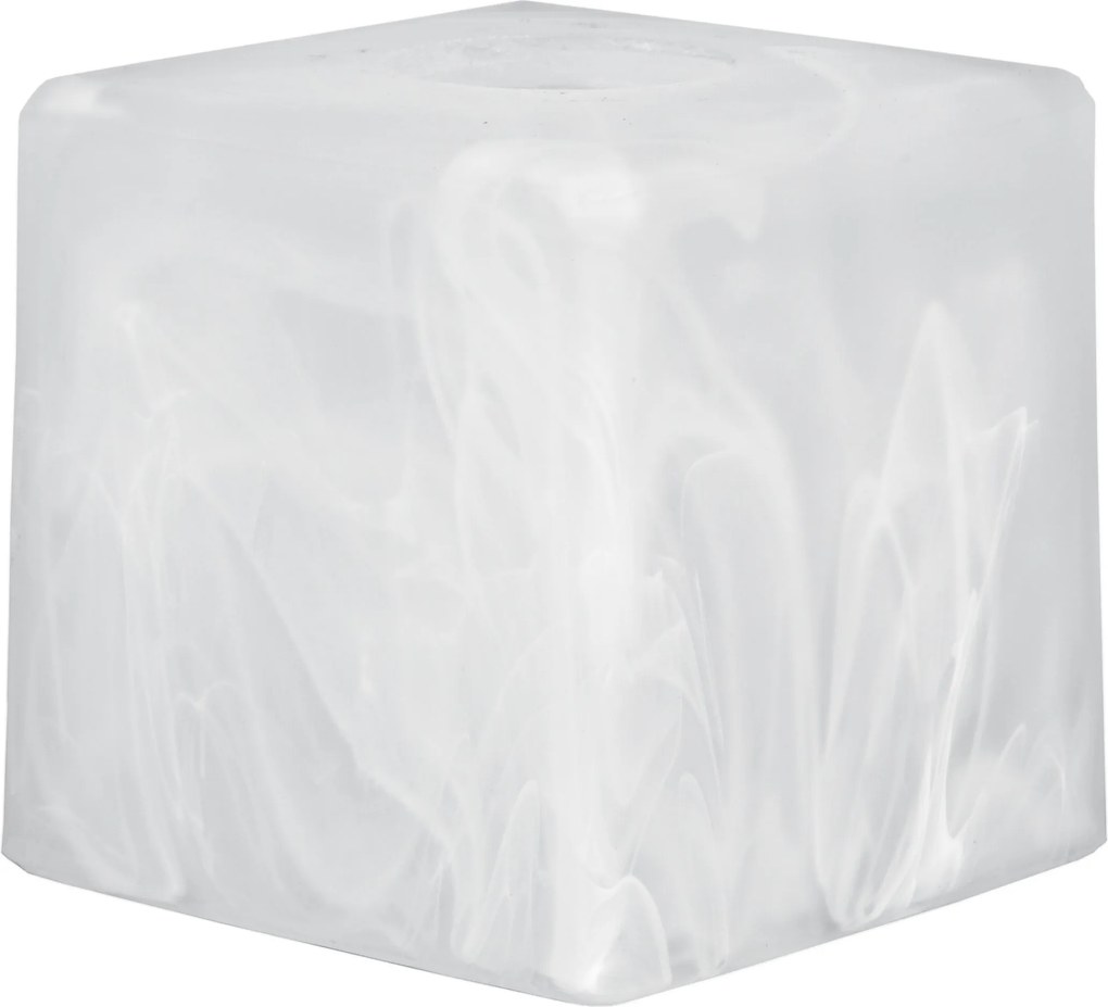 Klosz négyzet alakú E27 foglalathoz Lámpához 10x10 cm üveg