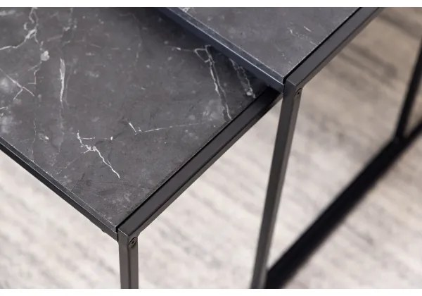 ALMA 3 részes antracit dohányzóasztal szett