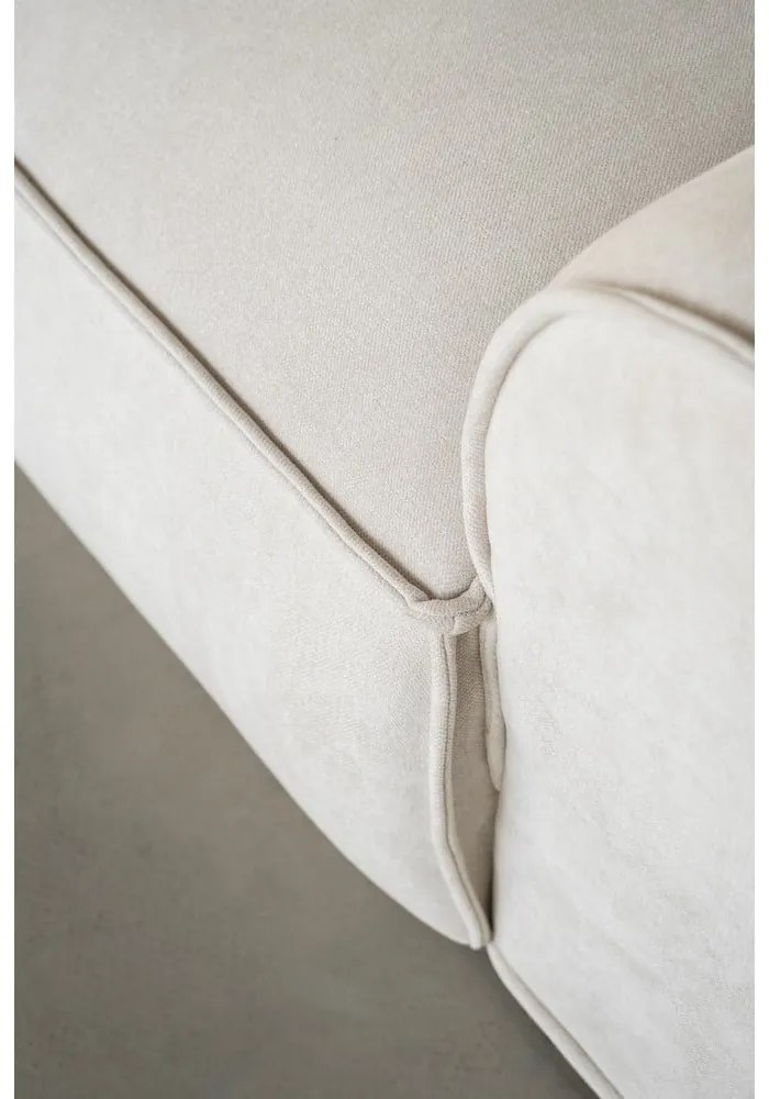 Krémszínű sarokkanapé (jobb oldali) Flex Felix – Miuform