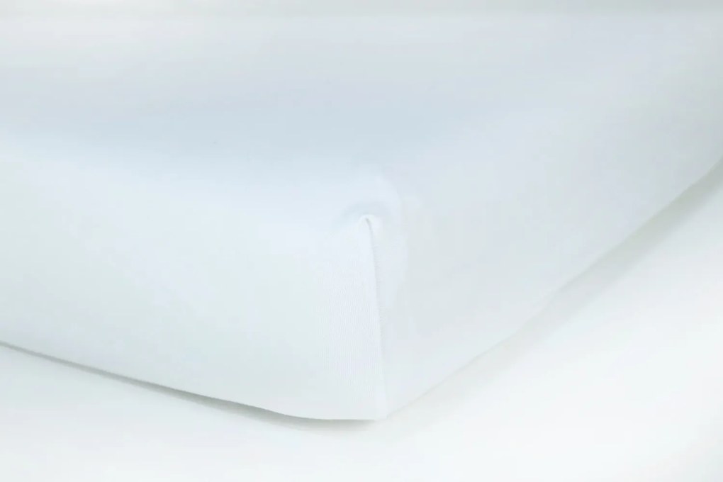 Jersey Gumis Lepedő Fehér 90x200