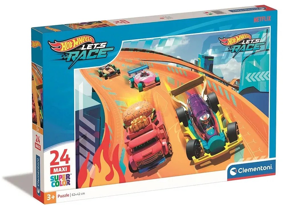 Hot Wheels Fire Track 24 db-os maxi puzzle Clementoni
