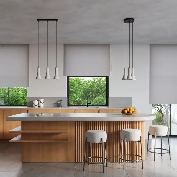 Sollux SL.1225 - Csillár zsinóron REA 3xE14/12W/230V beton