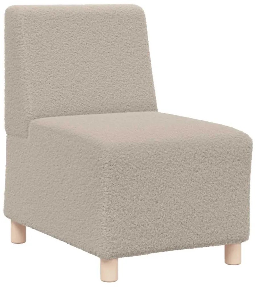 világosszürke göndör gyapjúszerű szövetből kanapé szék 55 cm