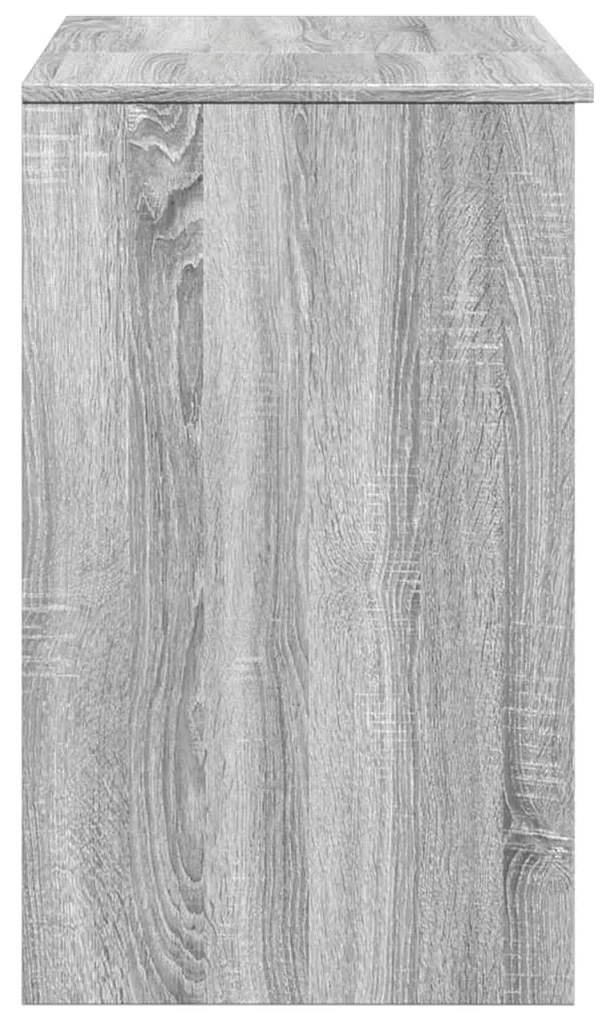 szürke sonoma színű fésülködőasztal tükörrel 73 x 46,5 x 120 cm