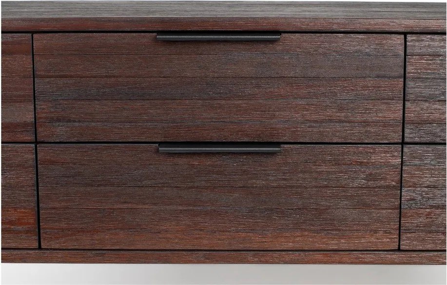 Sötétbarna teakfa komód Webster – White Label