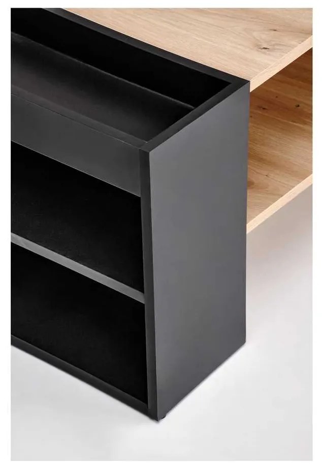 Ingenio dohányzóasztal, artisan tölgy / fekete